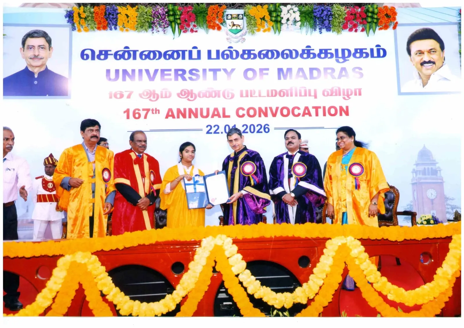 Ms. SYED ASFIUAL CHISTIYA S - University 1st Rank Holder
