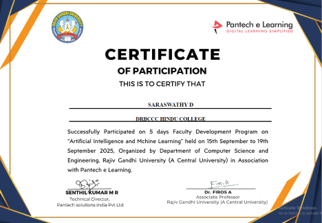 FDP Certificate