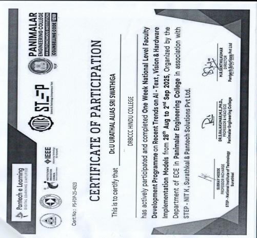 FDP Certificate