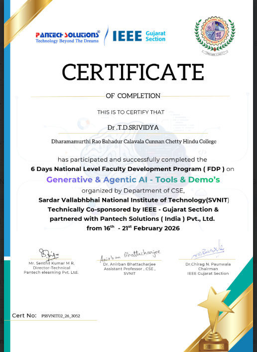 FDP Certificate