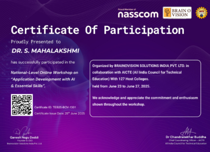 Workshop Certificate