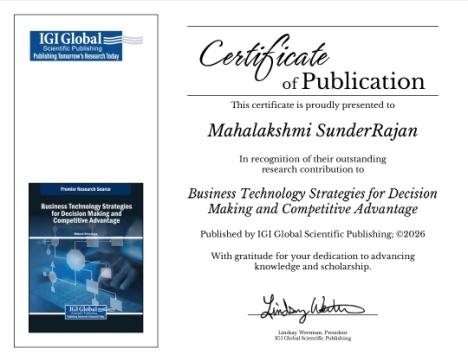 Book Chapter Certificate