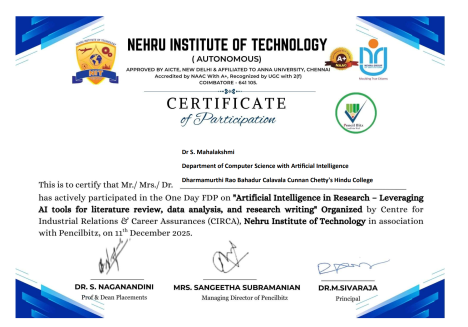 FDP Certificate