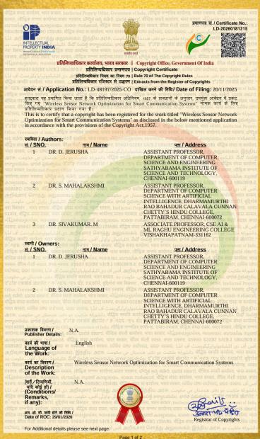 Copyright Certificate