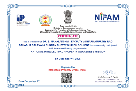 NIPAM Certificate